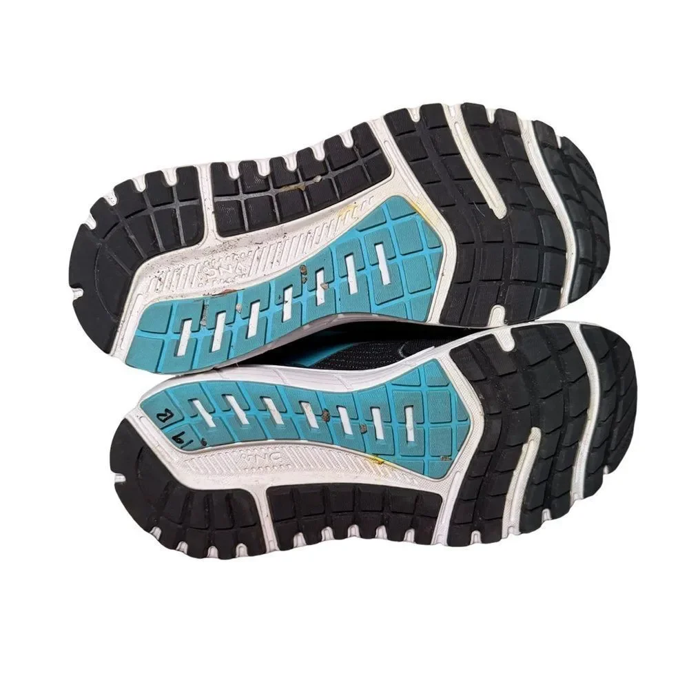 Brooks Black Ariel and Teal Athletic Shoes size 8 D wide